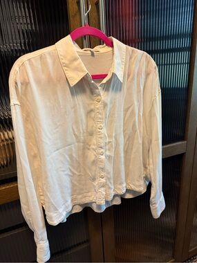 Madewell White Button-Front Women's Button up